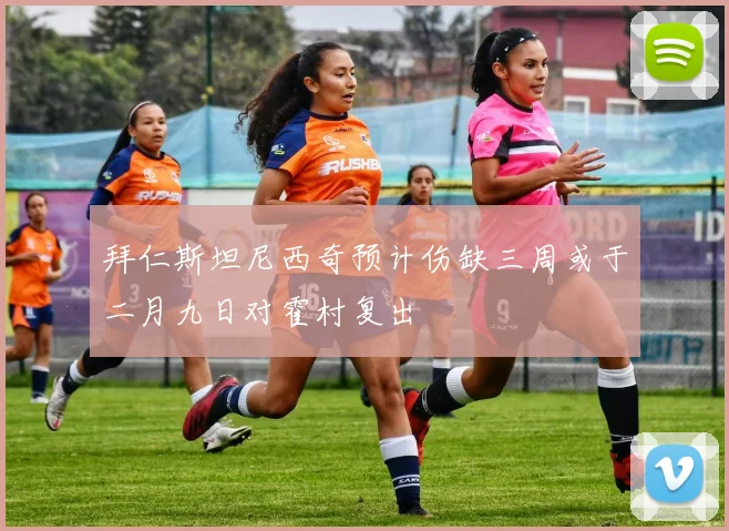 拜仁斯坦尼西奇预计伤缺三周或于二月九日对霍村复出