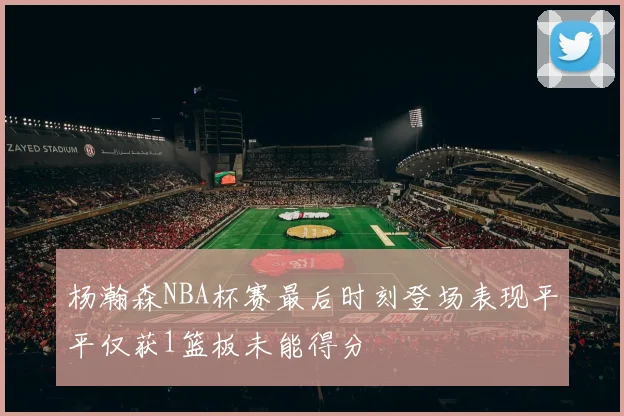 杨瀚森NBA杯赛最后时刻登场表现平平仅获1篮板未能得分