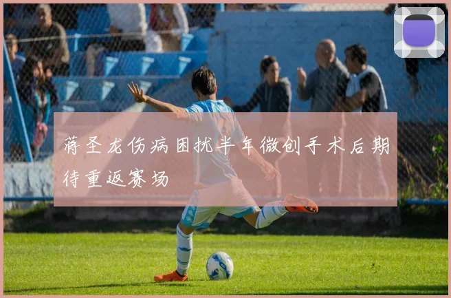 蒋圣龙伤病困扰半年微创手术后期待重返赛场